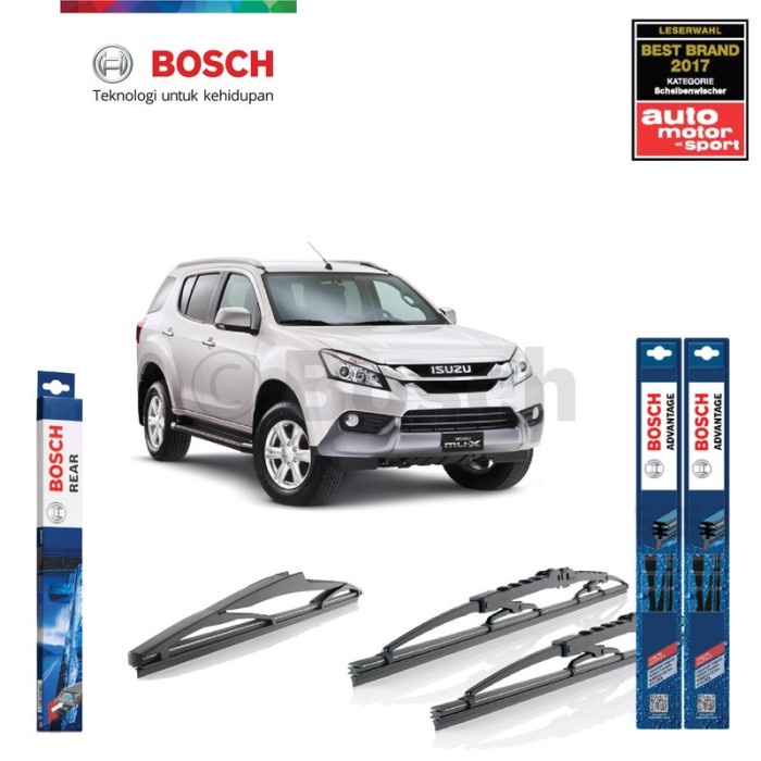 Wiper Depan Belakang Isuzu Mux Bosch Advantage