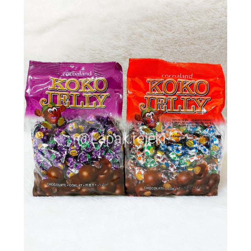 

Koko Jelly Coklat Isi Kacang / Kismis Cocoaland 750gram