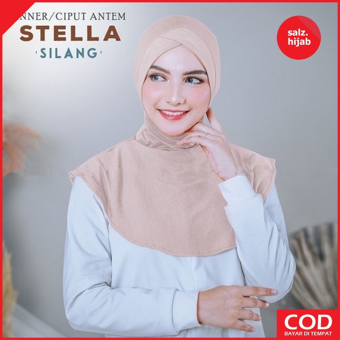 Ciput Ninja Silang Inner Jilbab Simple Inner Daleman Hijab Antem Inner Ninja Stella Silang-2
