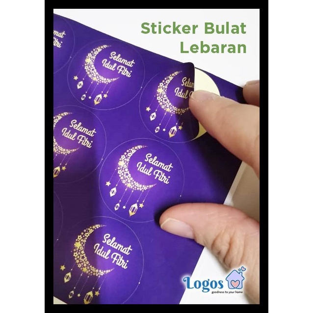 

STICKER LEBARAN BULAT STIKER IDUL FITRI HAMPERS GIFT TAG CAKE COOKIE TERMURAH