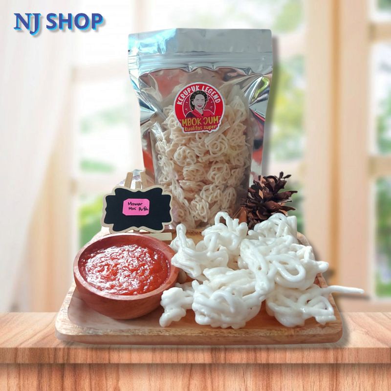 

[Kerupuk] - Kerupuk Mentah Bunga / Krupuk Mawar Putih Mini