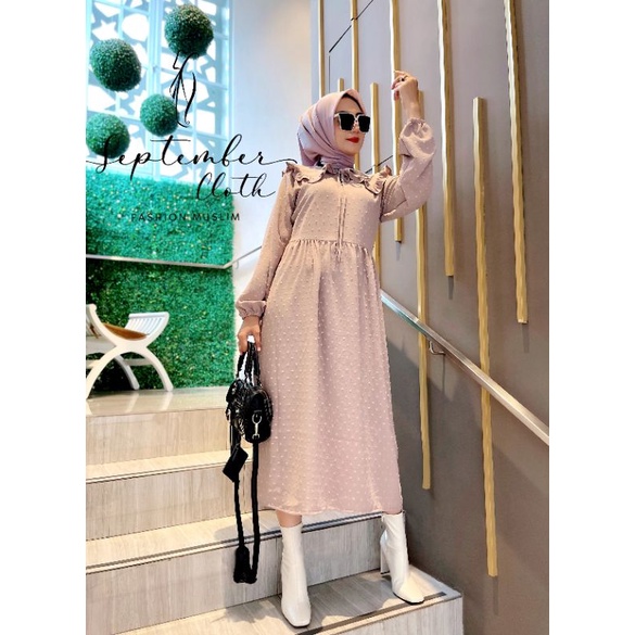 SEPTEMBER.CLOTH MIDI DRESS SANDRINA BY SEPTEMBER.CLOTH / JEENA /MEERA / SABHIRA /VAZERA