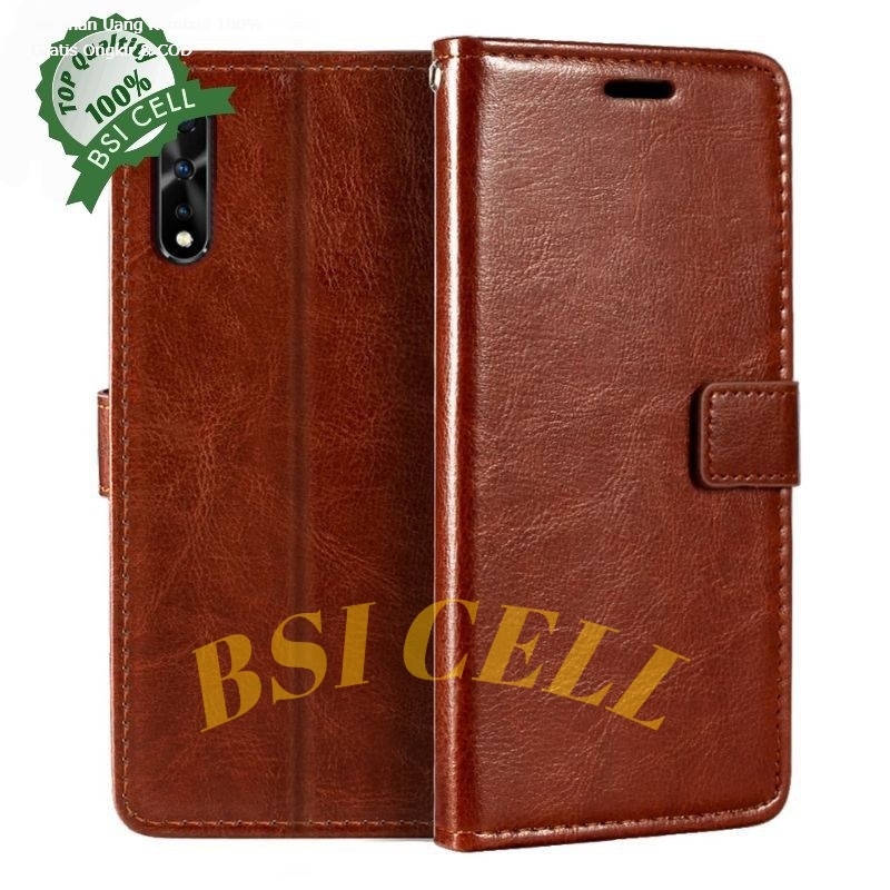 Vivo S1 Vivo 1907  LEATHER CASE SARUNG HP DOMPET KULIT FLIP COVER CASE
