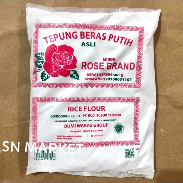 

Tepung Beras Putih Rose Brand 500gr