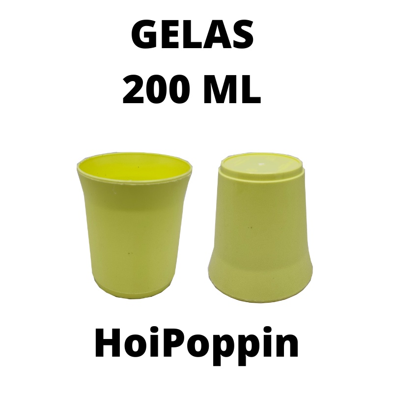 HPP - GELAS 200ML - GELAS KUNING - GELAS PLASTIK - GELAS WARNA - GELAS PASTEL - GELAS LUCU - GELAS KECIL - GELAS PLASTIK MURAH - GELAS MINIHAOS