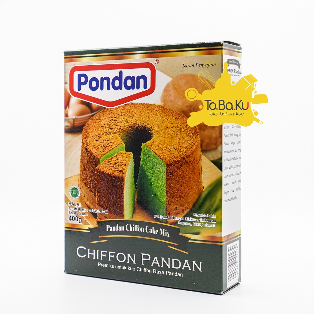 

Pondan Cake Mix Chiffon Pandan 400gr