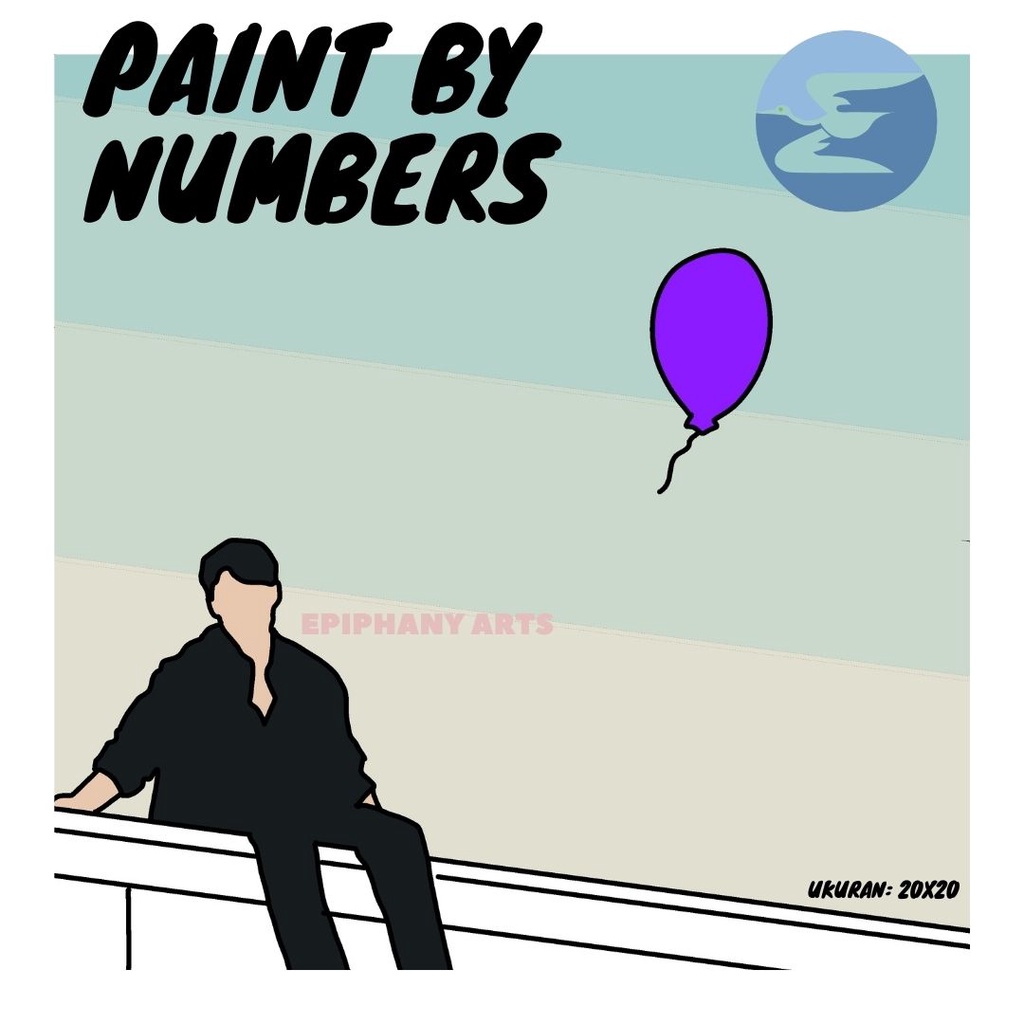 Paint By Number Kit Kado Wisuda Ulang Tahun Cewek Perempuan Hampers Cowok Dekorasi Kamar Anak Cewe [