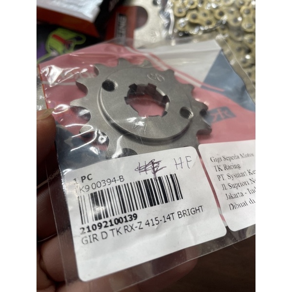 Gear set 415 Tipis Rx king Fizr Vega Jupiter z Jupiter mx new Jupiter mx lama TK Racing 415-4