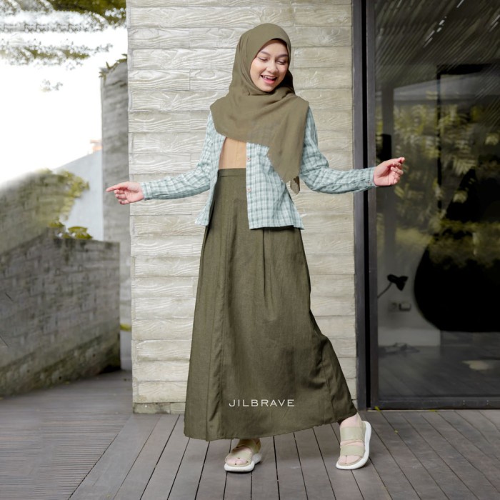 TERLARIS Sefa Dress Jilbrave Warna Avocado - S