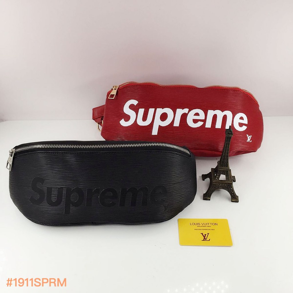 lv supreme waist bag
