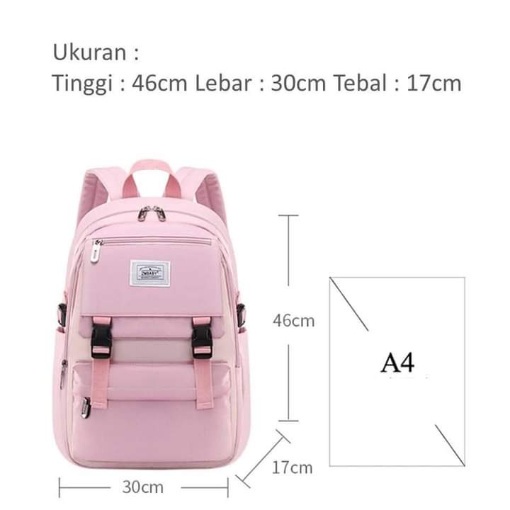 Tas Sekolah - Ransel Sekolah - Backpack - Tas Ransel Sekolah Korea - Tas Sekolah Import - Tas Ransel