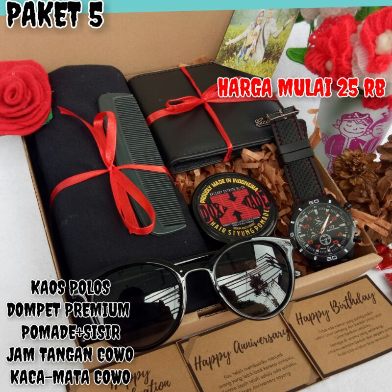 Hampers Kado Ulang Tahun Cowo/ Kado Wisuda/Hampers Anniversary/Gift Box Cowok