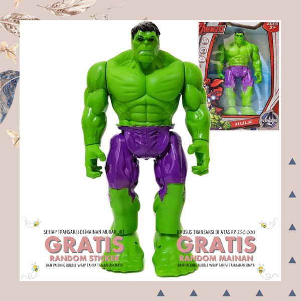 MAINAN ANAK LAKI LAKI ROBOT HULK HIJAU BESAR ROBOT AVENGERS