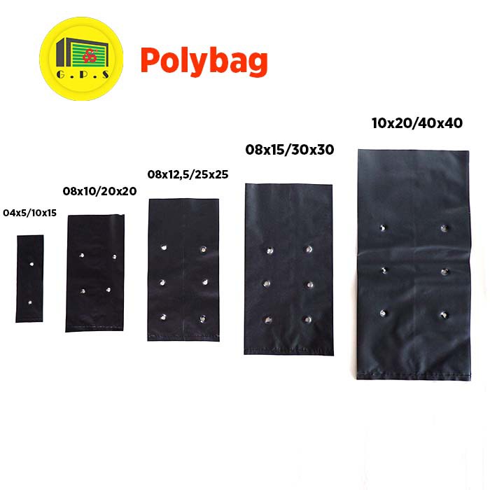 PLASTIK POLYBAG TANAMAN 45x45 cm