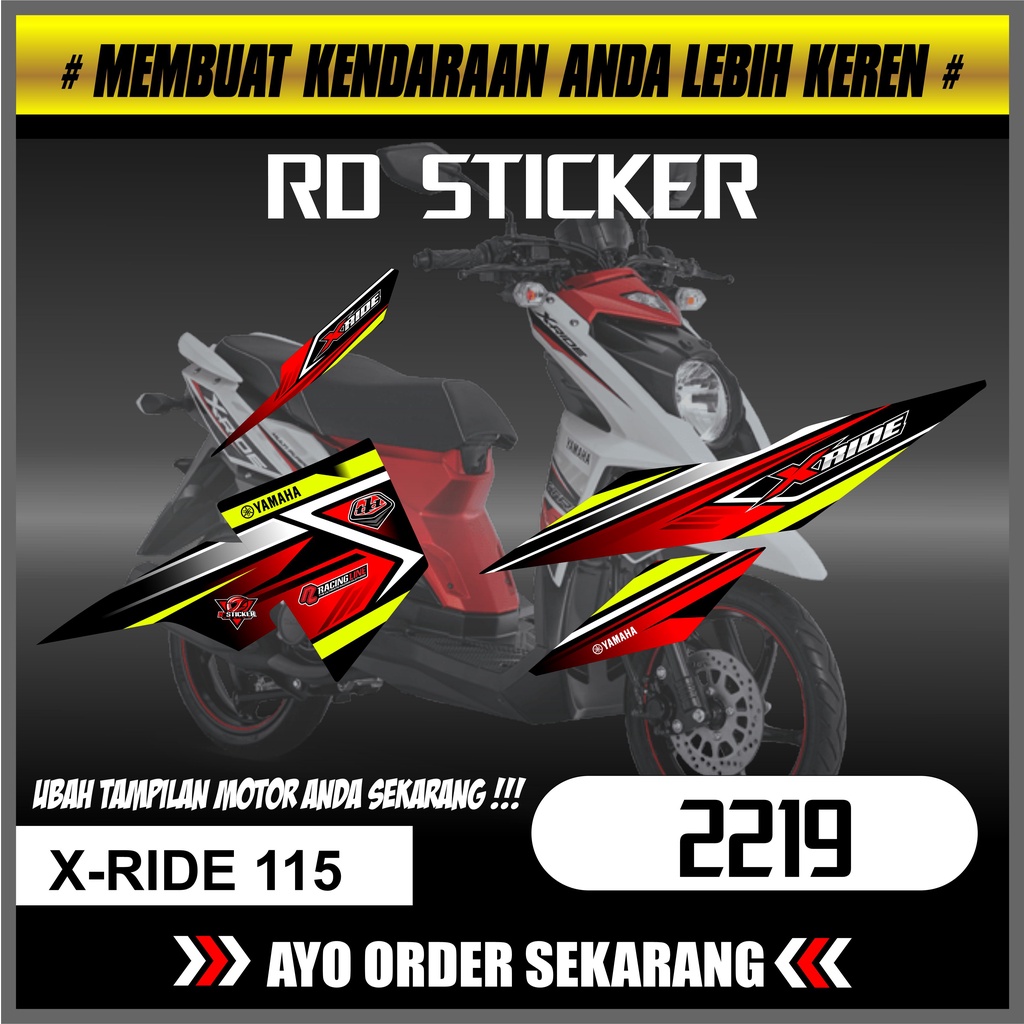 2219 Striping x-ride 115 Striping x-ride 115 Decal Motor x-ride 115 striping x-ride 115 STIKER STRIP