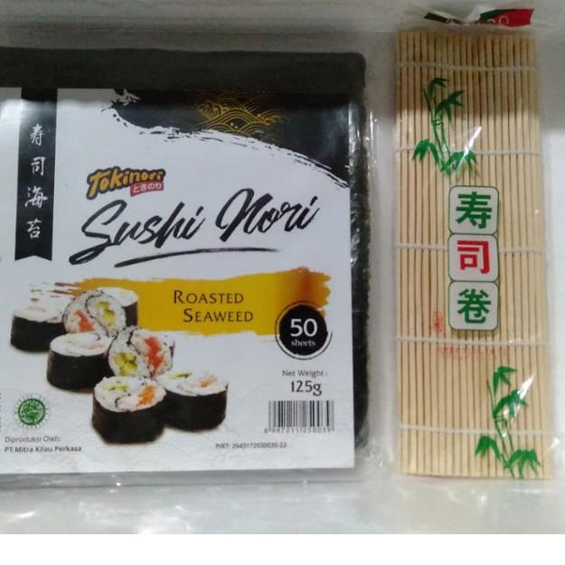 

KODEn4N8z--PAKET TOKINORI 50 SHEET LEMBAR TIKAR PENGGULUNG SUSHI NORI SUSHI MAT SEAWEED RUMPUT LAUT TIKAR SUSHI