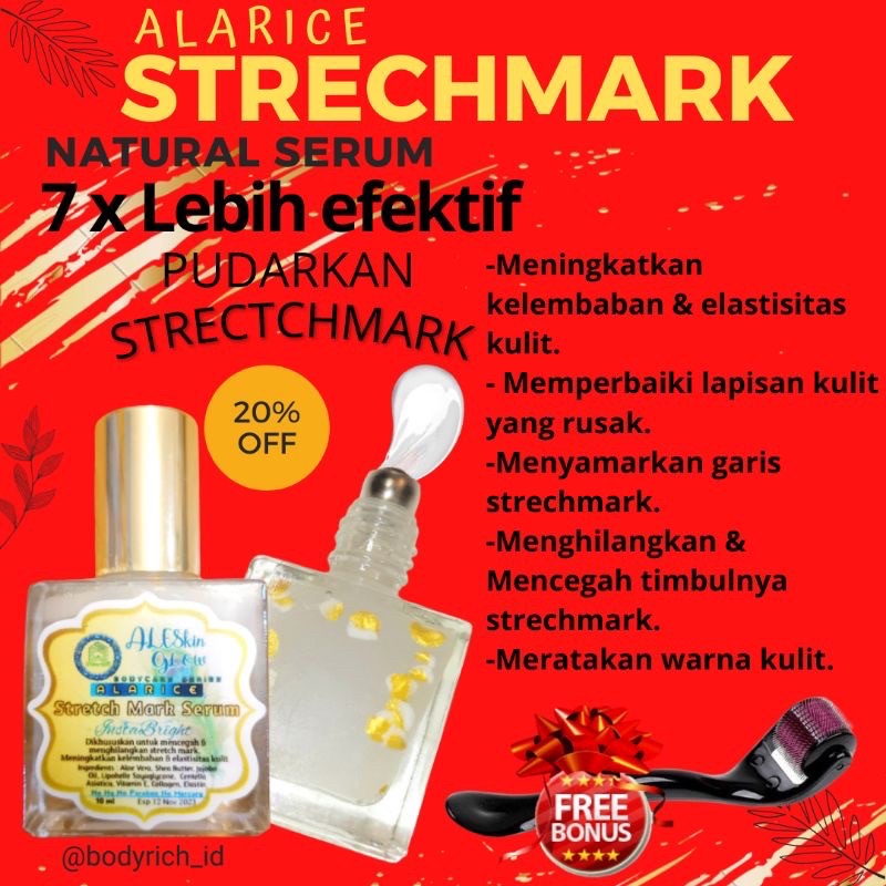 ALARICE STRECHMARK CREAM PENGHILANG STRETCH MARK PALING AMPUH PERMANEN UNTUK IBU HAMIL 1