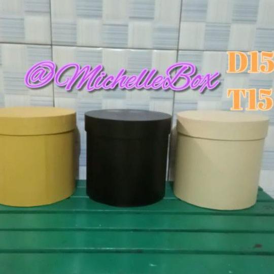 

◊ Gift Box BulatD15T15/Round Flower Box/Bloom Box Flower/Box Bunga ✩