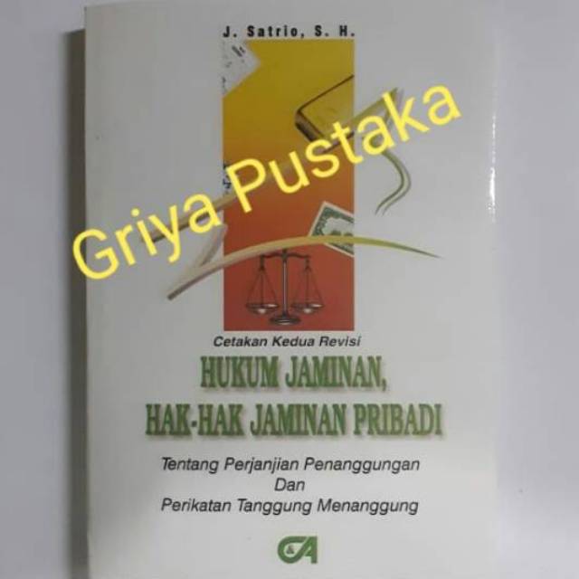 Hukum Jaminan Hak-Hak Jaminan Pribadi