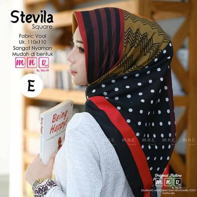 Stevila square | hijab segi empat (mnv)