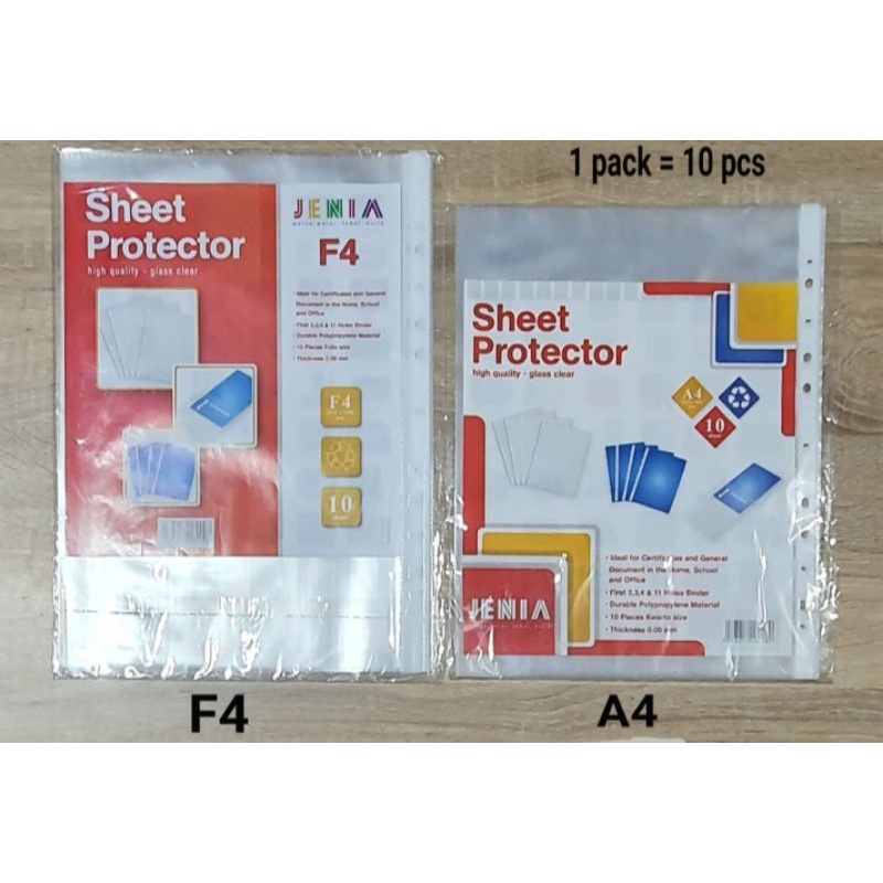 

Sheet Protector Plastik Ijazah Folio HVS F4 (1pak: 10)
