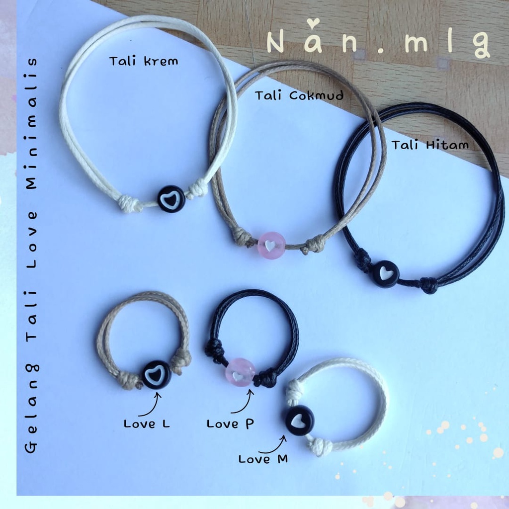 Gelang Cincin Love Minimalis