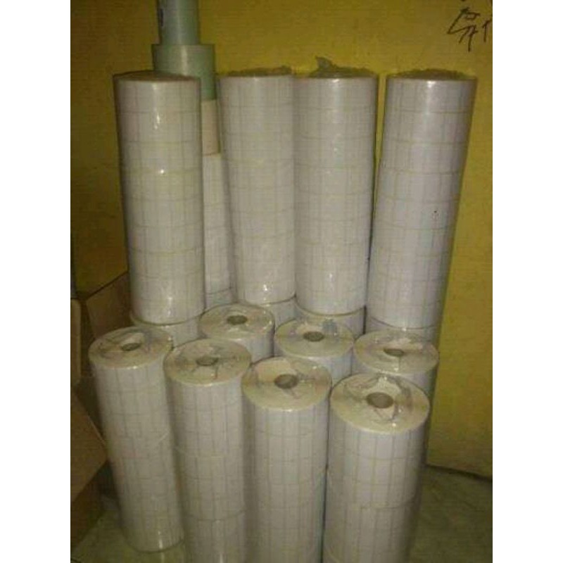 Stiker Label Barcode 3Line 1roll ukuran 33 x 15mm bahan semikut