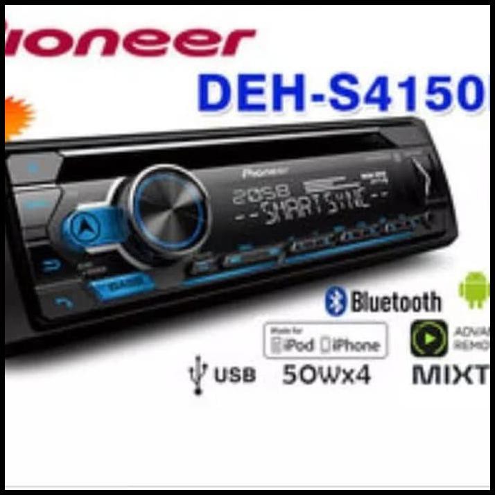 Promo Terbatas Pioneer Deh-S4150Bt Single Din Bluetooth Dehs4150Bt Deh4150Bt