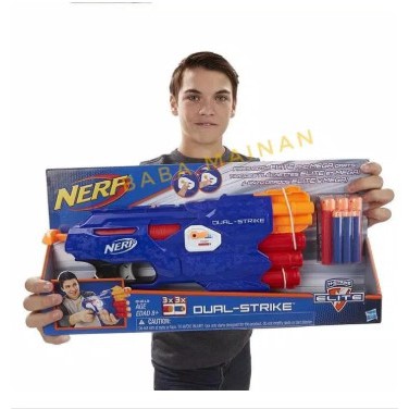 NERF GUN N-STRIKE ELITE DUAL STRIKE BLASTER ORIGINAL NEW