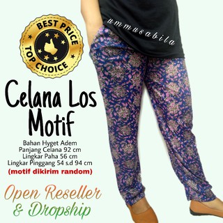  Celana  Los Motif Allsize Celana  Panjang  Wanita Inner 