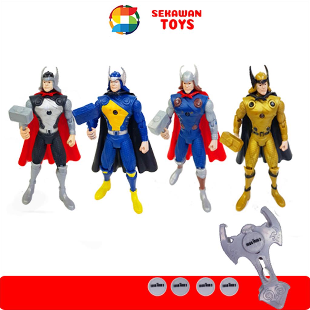 Mainan Anak Figure Hero 4Pcs/ Mainan Tembak-Tembakan Koin Karakter