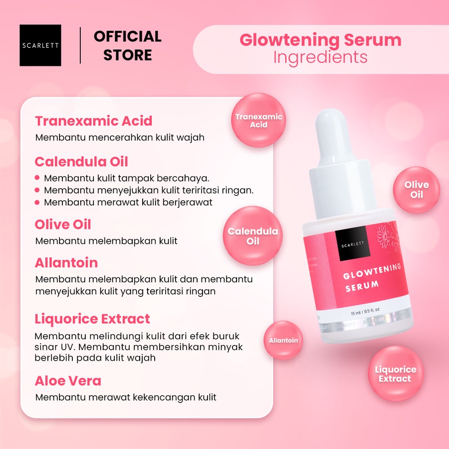 Scarlett Whitening Acne to Glow Mini Series Bundling Serum Wajah