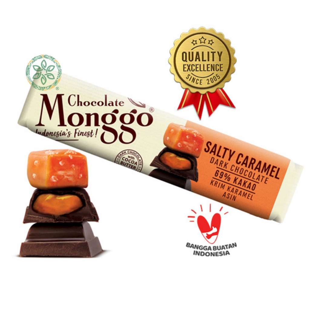 

Chocolate Monggo Dark Chocolate 69% with Salty Caramel - 40 g