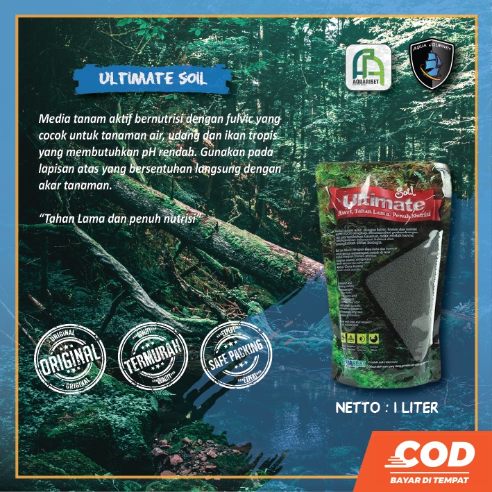 Ultimate Soil Media Tanam Aquascape AquaRiset Aquajaya 1 Liter
