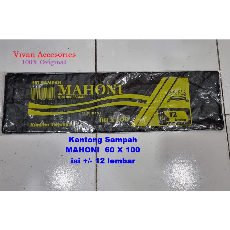 HD PLASTIK KANTONG / KRESEK SAMPAH HITAM MAHONI