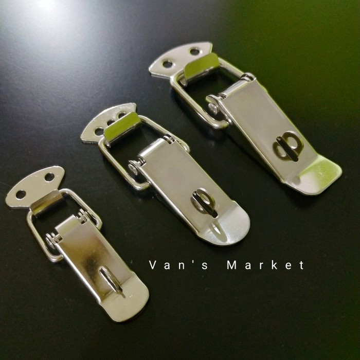 Kaitan Koper / Kaitan Peti / Overval + kunci / Lubang Gembok - Pengunci Box/peti/koper