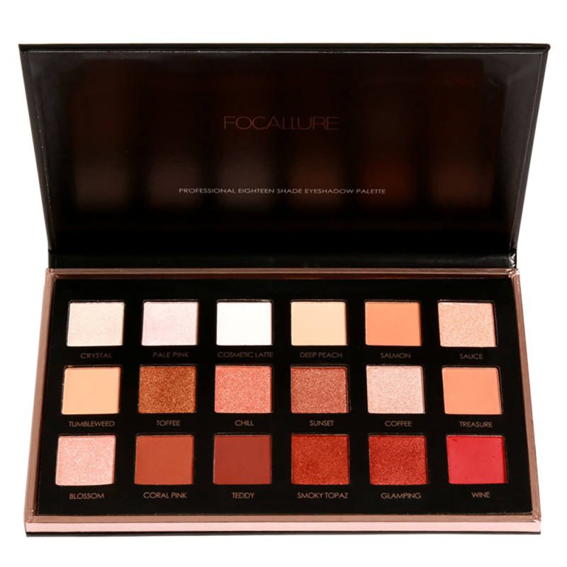 EYESHADOW FOCALLURE  NEUTRALS // FOCALLURE 18 COLORS EYESHADOW PALETTE NEUTRALS / FOCALLURE