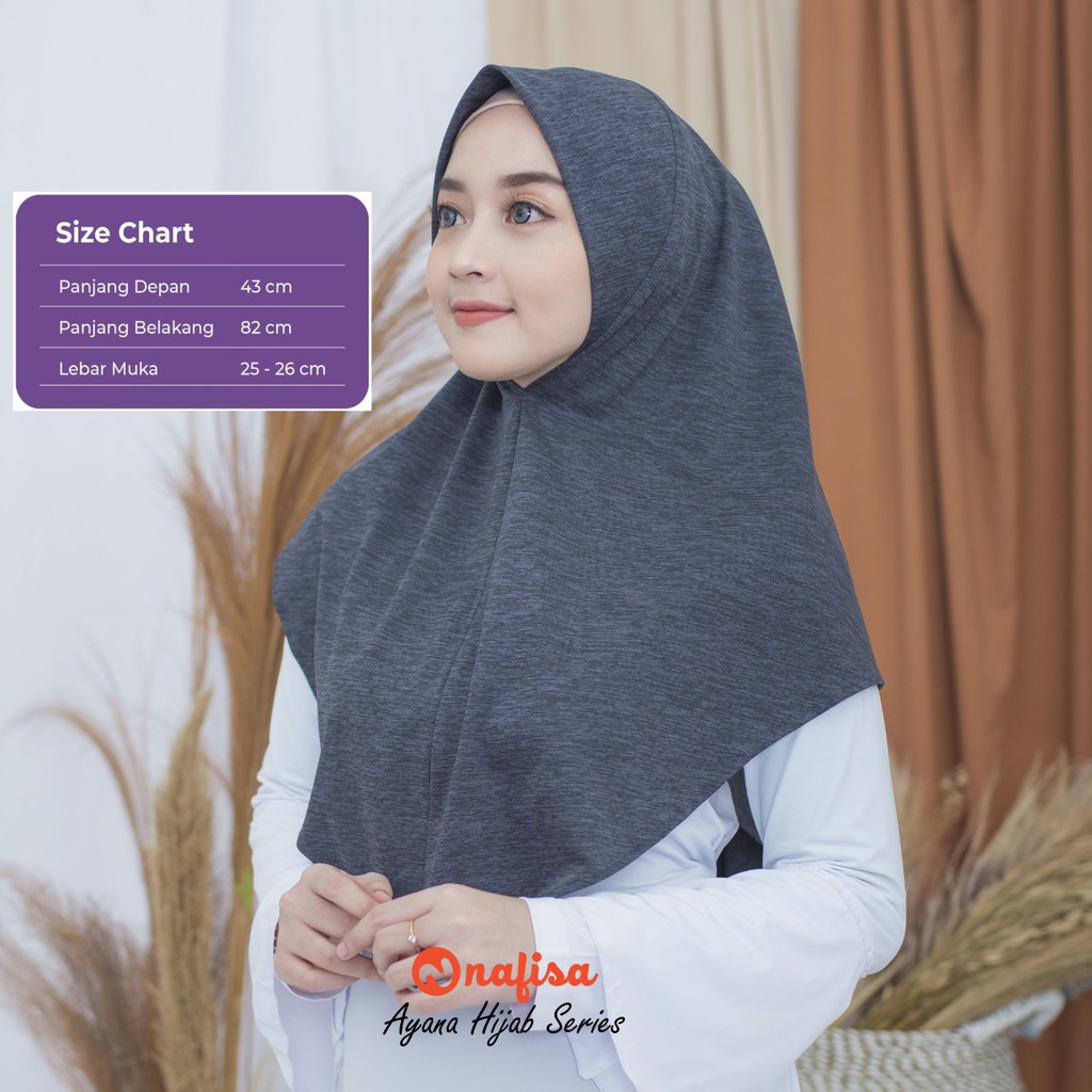 Jilbab Instan Non Pad Motif Nafisa Ayana | Hijab Instan Motif Tanpa Pet Kerudung Instan Non Pad