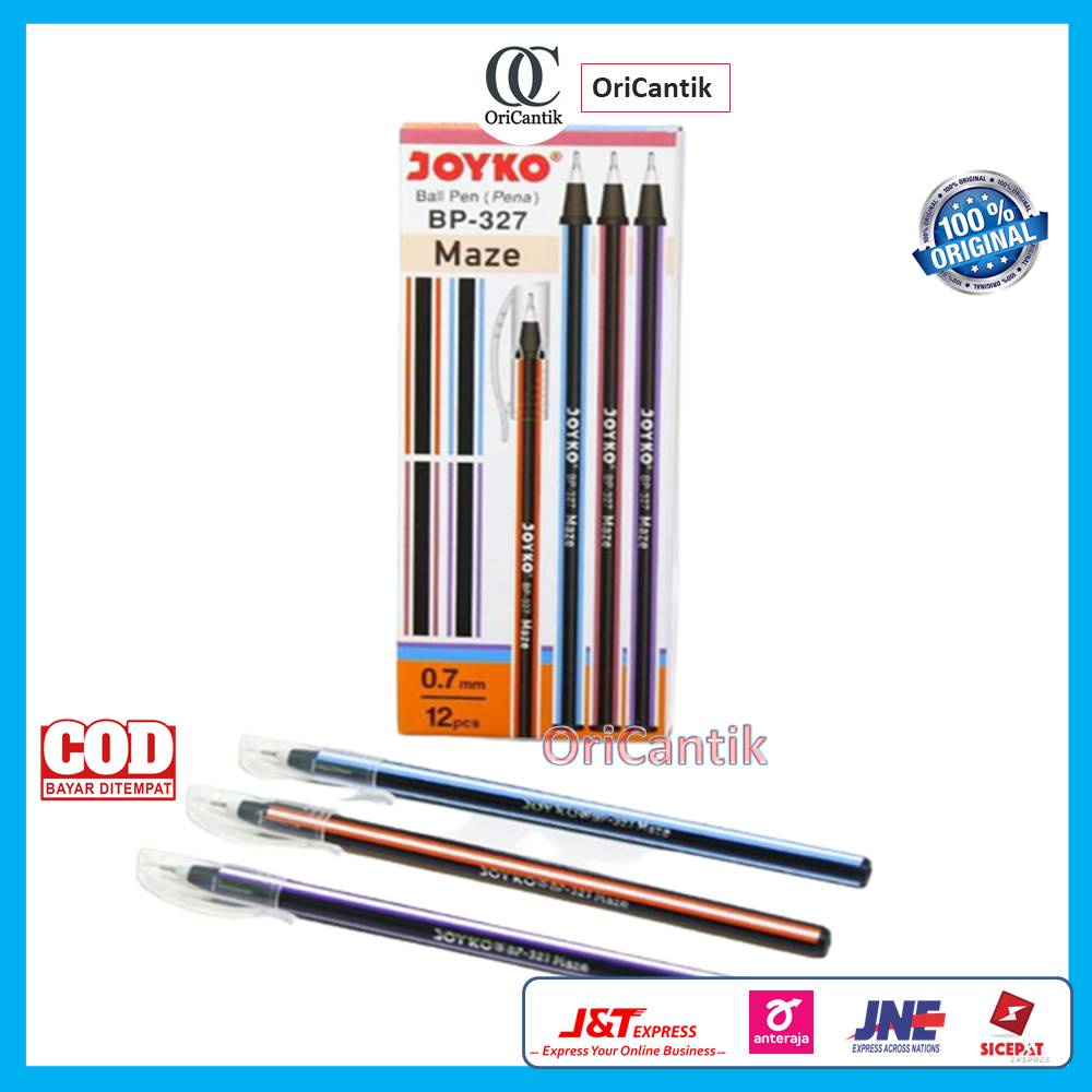 

Pulpen / Ballpoint / Pena 1 Pack Joyko Maze BP 327 Warna Hitam