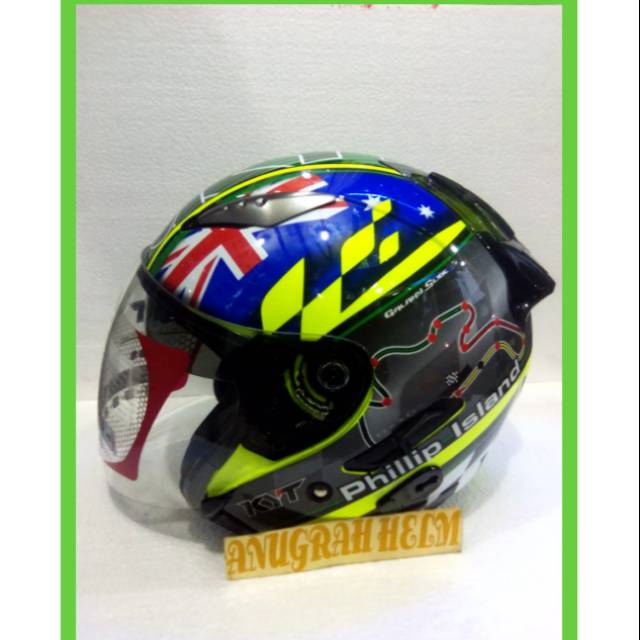 helm kyt galaxy slide gp race ciruit san marino