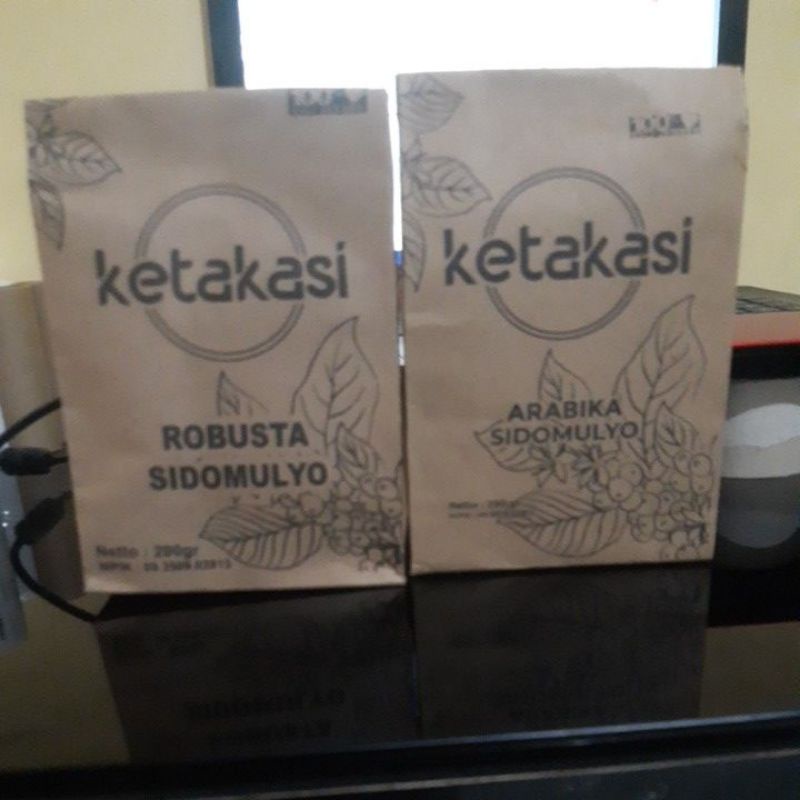 

Kopi Bubuk Arabika, Robusta Asli Jember kemasan 200gr