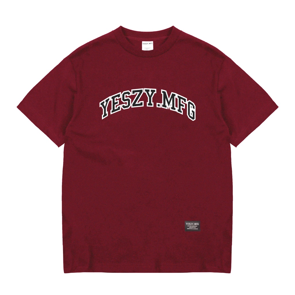 YESZY.MFG Tshirt Maroon Almighty F. BW