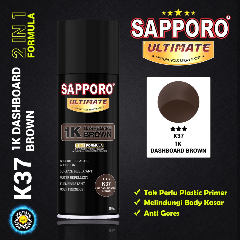 SAPPORO ULTIMATE K37 1K DASHBOARD BROWN WARNA COKELAT COKLAT DASBOR ASLI ORIGINAL PABRIK CAT SEMPROT