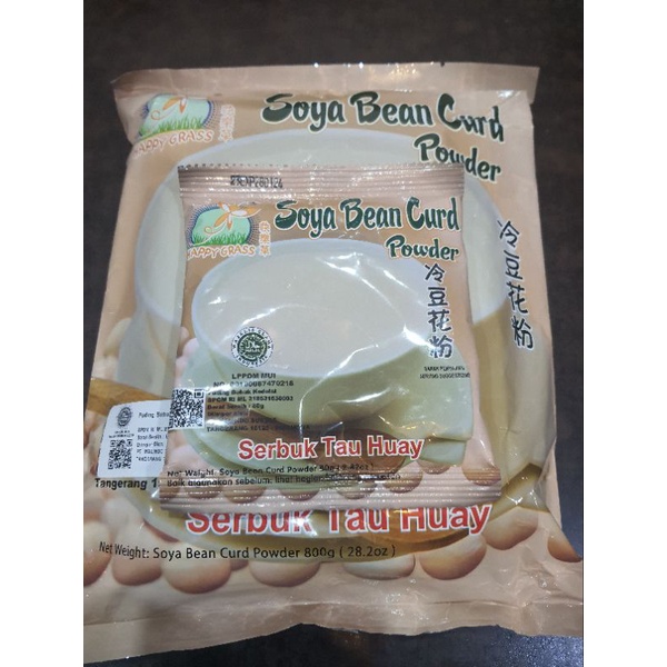 

soya bean powder happy grass serbuk tau huay puding bubuk kedelai