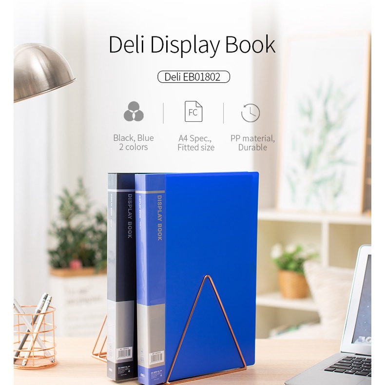 

Display Book Clear Holder DELI 60 lembar - EB01802