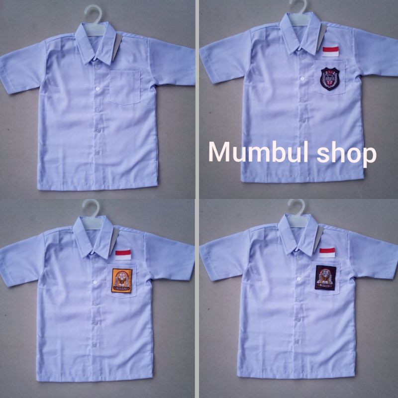 Seragam SD SMP SMA,kemeja pendek putih polos,kemeja pendek SD SMP SMA,kemeja pendek kerja