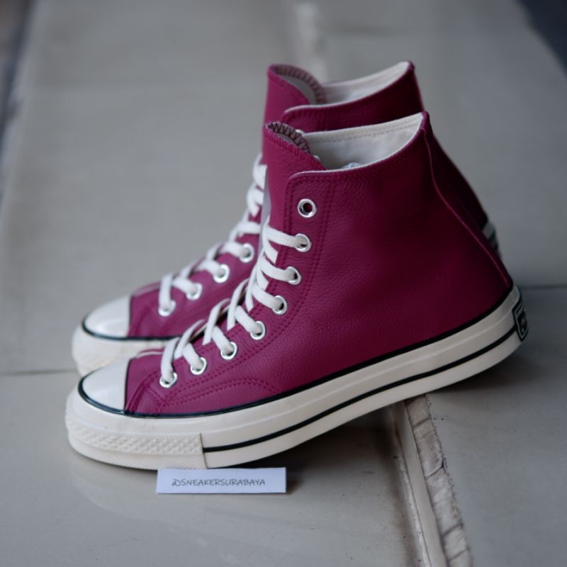 Converse Chuck Taylor 1970s Hi Leather Rose Maroon CT 70 CT 70s