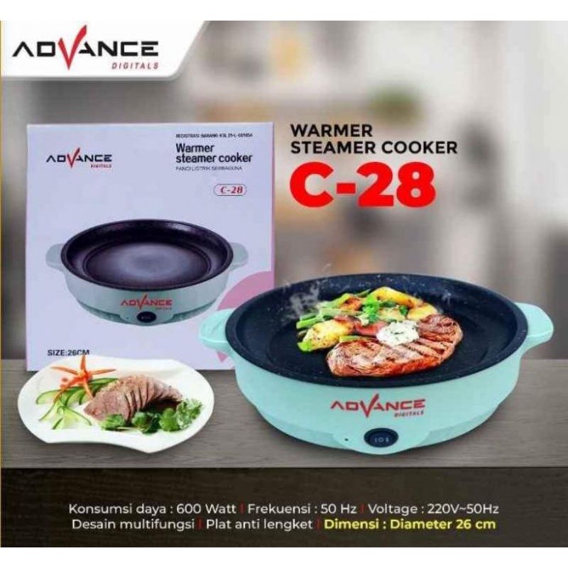 WARMER STEAMER COOKER 26CM ADVANCE C-28 MURAH