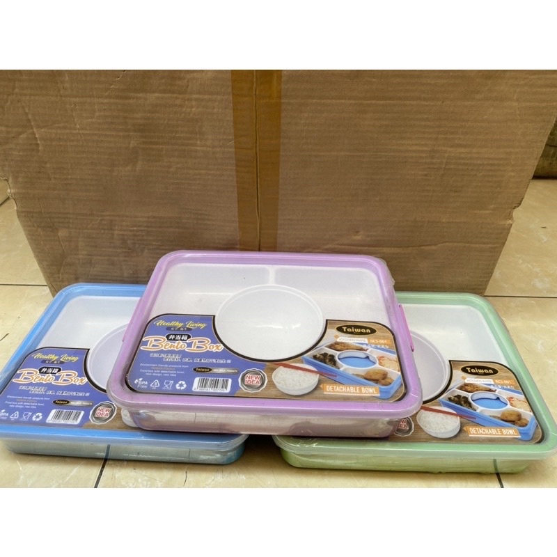 lunch box bento 5 sekat segi (Taiwan)