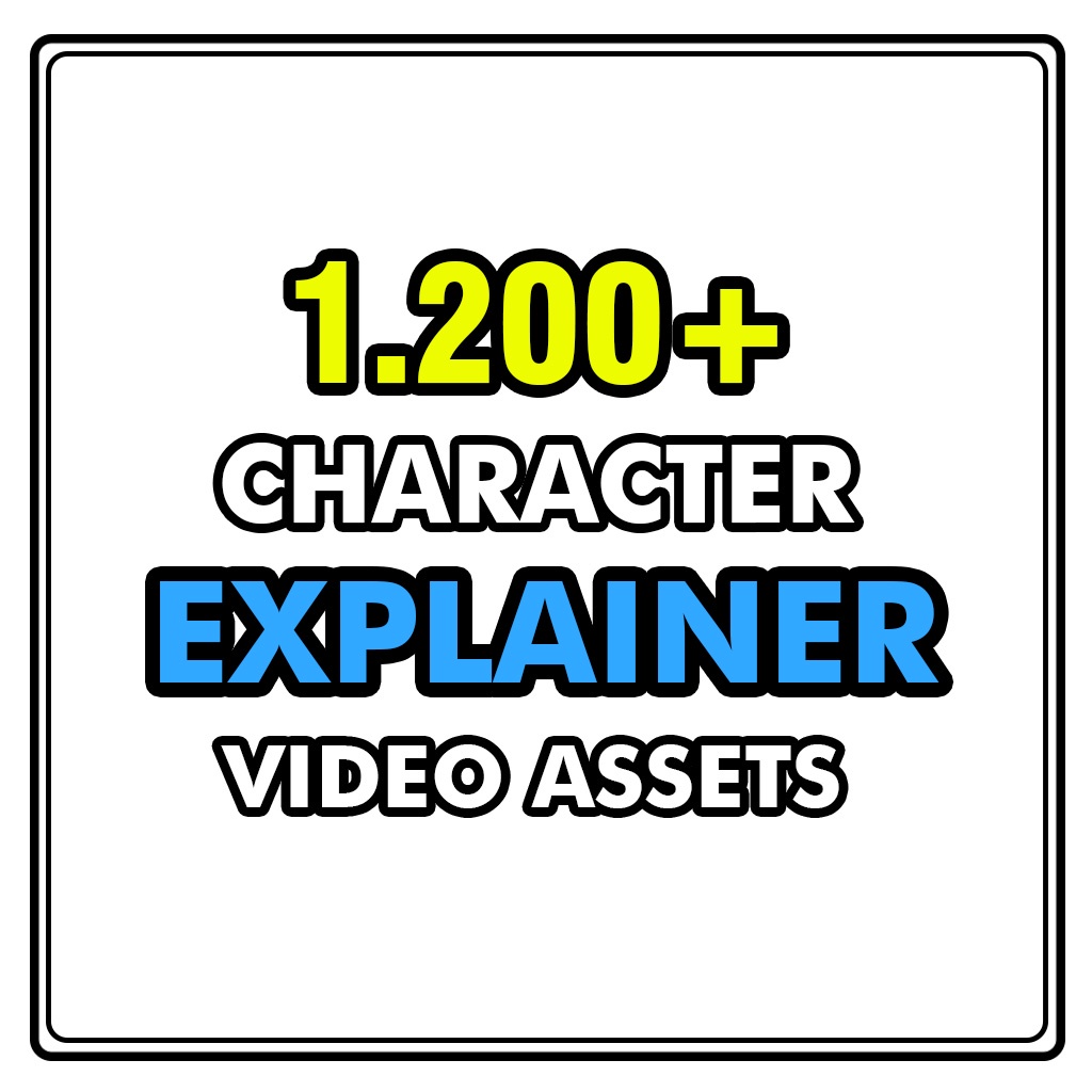 1200+ Video Assets Character Explainer | Karakter kartun web, video lengkap